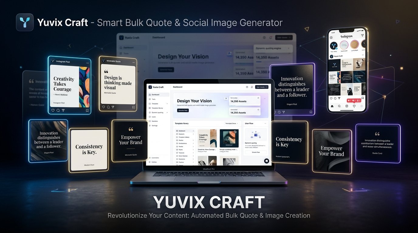 Yuvix Craft Studio Mockup